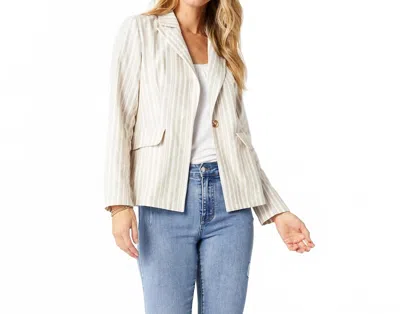 COCO + CARMEN SYDNEY STRIPED BLAZER IN NATURAL