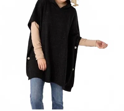 Coco + Carmen Tindra Hooded Pullover In Black Lurex