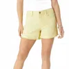 Coco + Carmen Trudy Shorts With Fringe In Lemon Twist In Gray