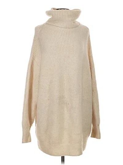Pre-owned Coco + Carmen Turtleneck Sweater In Tan