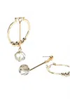 Coco + Carmen Women's Convertible Sundry Tear Drop Earrings In Gold In Gold