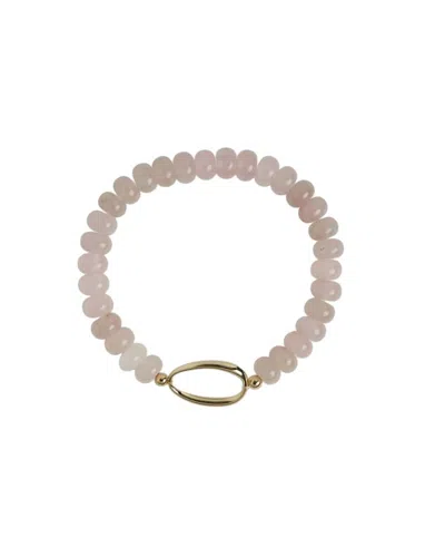 Coco + Carmen Women's Forever Friends Stretch Bracelet In Blush In Gold