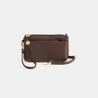 Coco + Carmen Women's Little Stash Bag In Chocolate In Brown