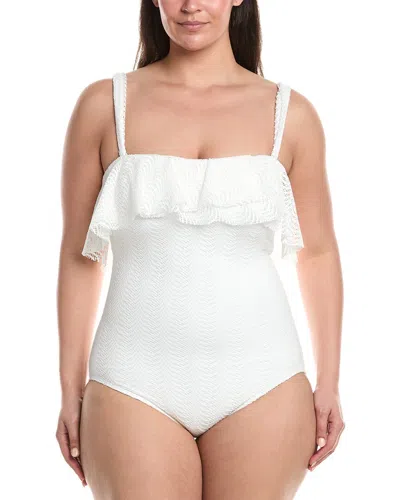 Coco Contours Agate Lace One-piece In White