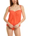 Coco Contours Clarity Bandeau Tank In Red