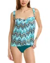 Coco Contours Clarity Tankini Top In Blue