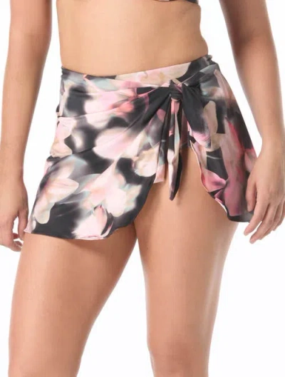 Coco Contours Halo Sarong Bottom In Black