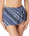 Coco Contours Halo Sarong Skirt In Blue