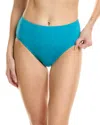 Coco Contours Onyx High-waist Bikini Bottom In Blue