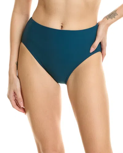 Coco Contours Onyx High-waist Bikini Bottom In Navy
