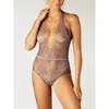 Coco De Mer Arabela Bodysuit In Anthracite Grey In Grey