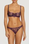Coco De Mer Hera Balcony Bra In Violet In Purple