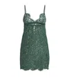 Coco De Mer Lace Isara Babydoll Dress In Green