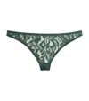 Coco De Mer Lace Isara Brazilian Briefs In Green