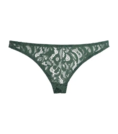 Coco De Mer Lace Isara Brazilian Briefs In Green