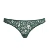Coco De Mer Lace Isara Open Thong In Green