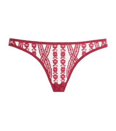 Coco De Mer Lace Renata Brazilian Briefs In Multi