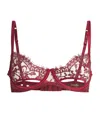 Coco De Mer Lace-silk Naraya Balcony Bra In Burgundy