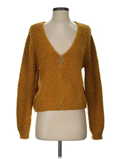 Pre-owned Coco + Jaimeson Faux Fur Jacket In Gold