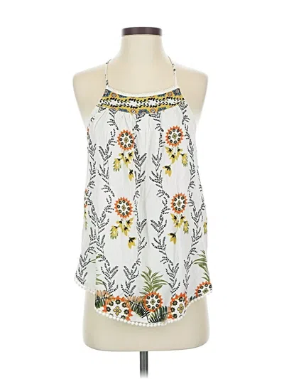 Pre-owned Coco + Jaimeson Sleeveless Blouse In White
