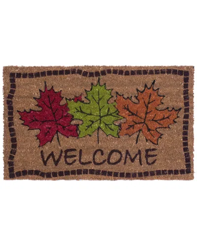 Coco Mats N More Autumn Maple Leaves Design Doormat In Brown