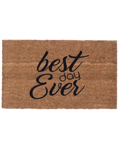 Coco Mats N More Best Day Ever Doormat In Brown