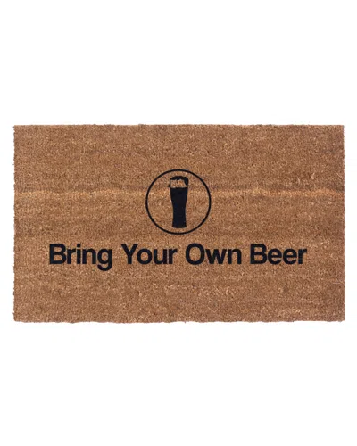 Coco Mats N More Bring Your Own Beer Doormat In Brown