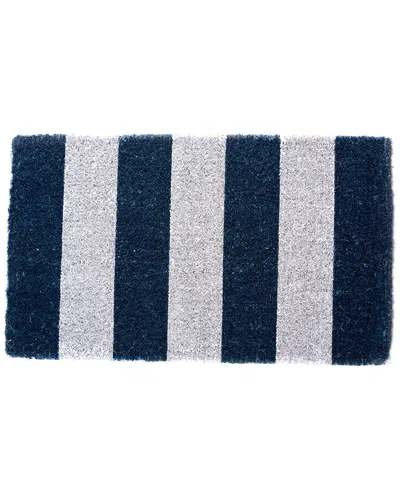 Coco Mats N More Cabana Stripes Design Doormat In Blue