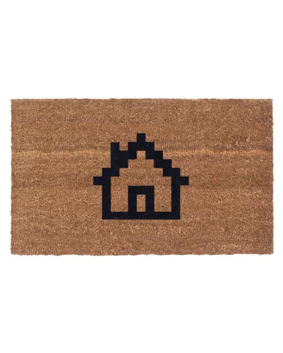 Coco Mats N More Coco Doormats 'n More Designer Eight Bit Home Coco Doormat In Brown