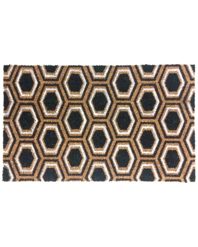 Coco Mats N More Coco Doormats 'n More Designer Honeycomb Pattern Coco Doormat In Brown