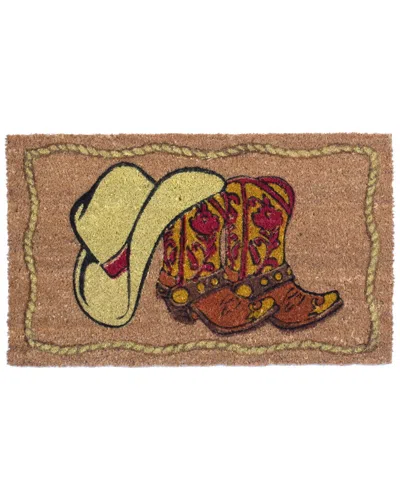 Coco Mats N More Cocomats Designer Cowboy Welcome Doormat In Brown