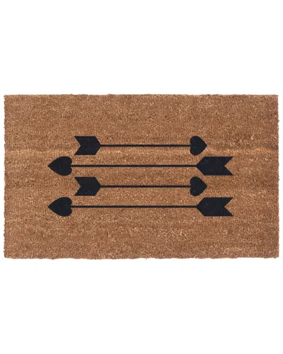 Coco Mats N More Cupid's Arrow Door Mat In Brown