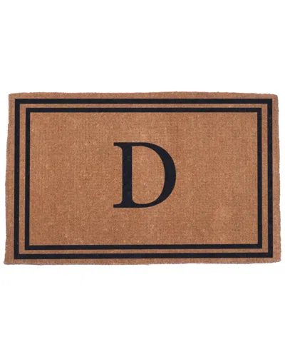 Coco Mats N More Double Border Monogram Doormat In Brown