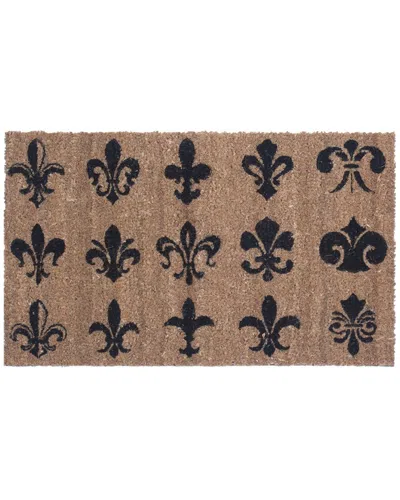 Coco Mats N More Fleur De Lys Doormat In Brown