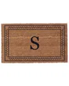Coco Mats N More Geometric Pattern Monogram Doormat In Brown