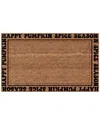 Coco Mats N More Happy Pumpkin Spice Season Rug In Multicolor