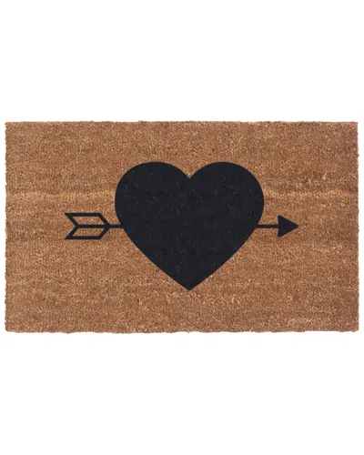 Coco Mats N More Heart N' Arrow Door Mat In Brown