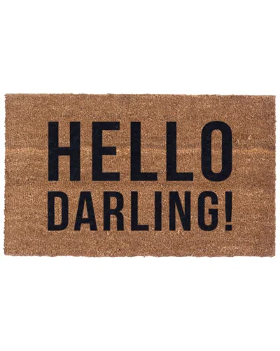 Coco Mats N More Hello Darling Doormat In Brown