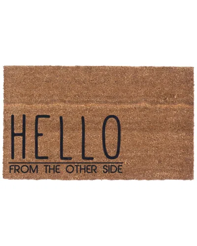 Coco Mats N More Hello From The Other Side Doormat In Brown