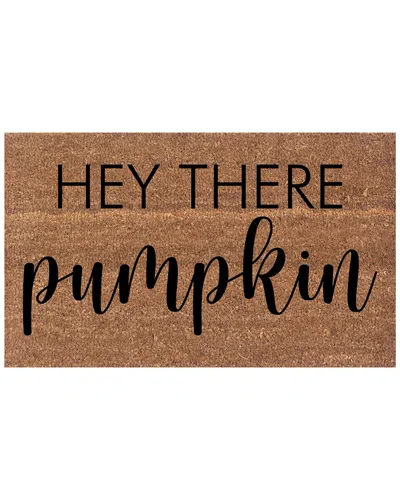 Coco Mats N More Hello Pumpkin Coir Doormat In Multicolor