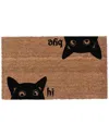 Coco Mats N More Hi Bye Cat Rug In Multicolor