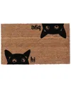 Coco Mats N More Hi Bye Cat Rug In Multicolor