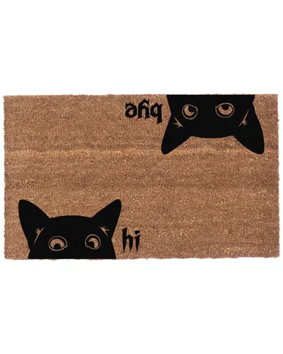 Coco Mats N More Hi Bye Cat Rug In Multicolor