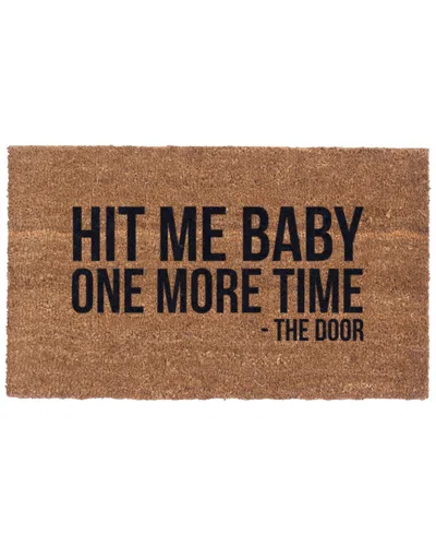Coco Mats N More Hit Me Baby One More Time Doormat In Brown