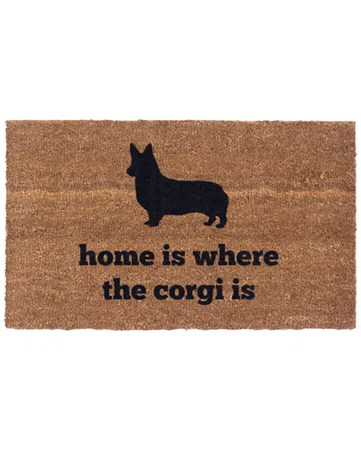COCO MATS N MORE COCO MATS N MORE HOME IS WHERE THE CORGI IS DOORMAT