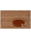 Coco Mats N More I'm Just Here For The Pie Rug In Multicolor