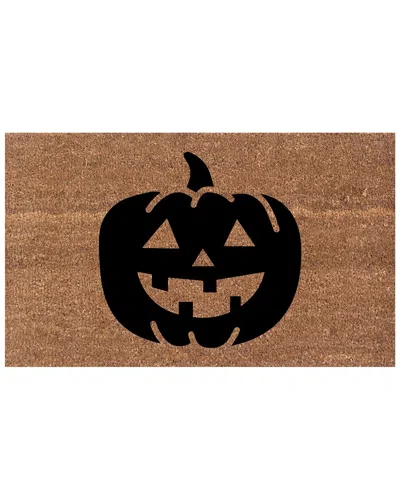 Coco Mats N More Jack O Lantern Coir Doormat In Multicolor