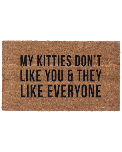 Coco Mats N More Kitties Do Not Like You Doormat In Brown