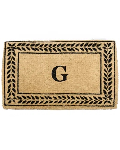 Coco Mats N More Leafy Vines Border Doormat In Brown
