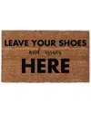 Coco Mats N More Leave Your Shoes & Issues Here Rug In Multicolor